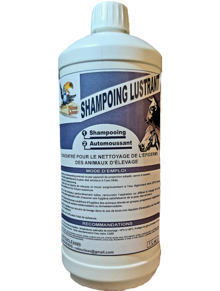 Shampoing professionnel lustrant pour animaux